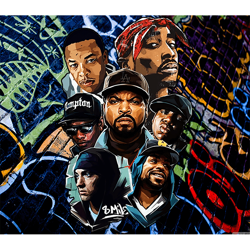 Pro Club - Graphic Rapper Digital Printed Tee