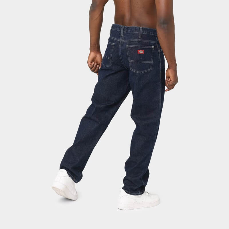 DICKIES - 13293 Relaxed Straight Fit Denim Jeans - Rinsed Indigo