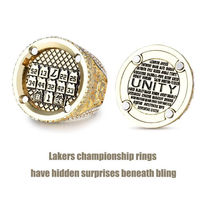 NBA Lakers Championship Rings LeBron James Rewahard Apparel