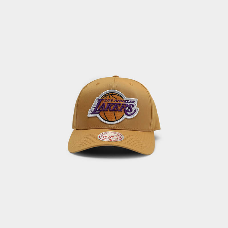 MITCHELL & NESS Los Angeles Lakers Cotton Pro Crown Snapback - Khaki