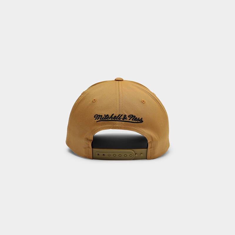 Mitchell Ness LA Lakers Cotton Pro Crown Snapback Khaki