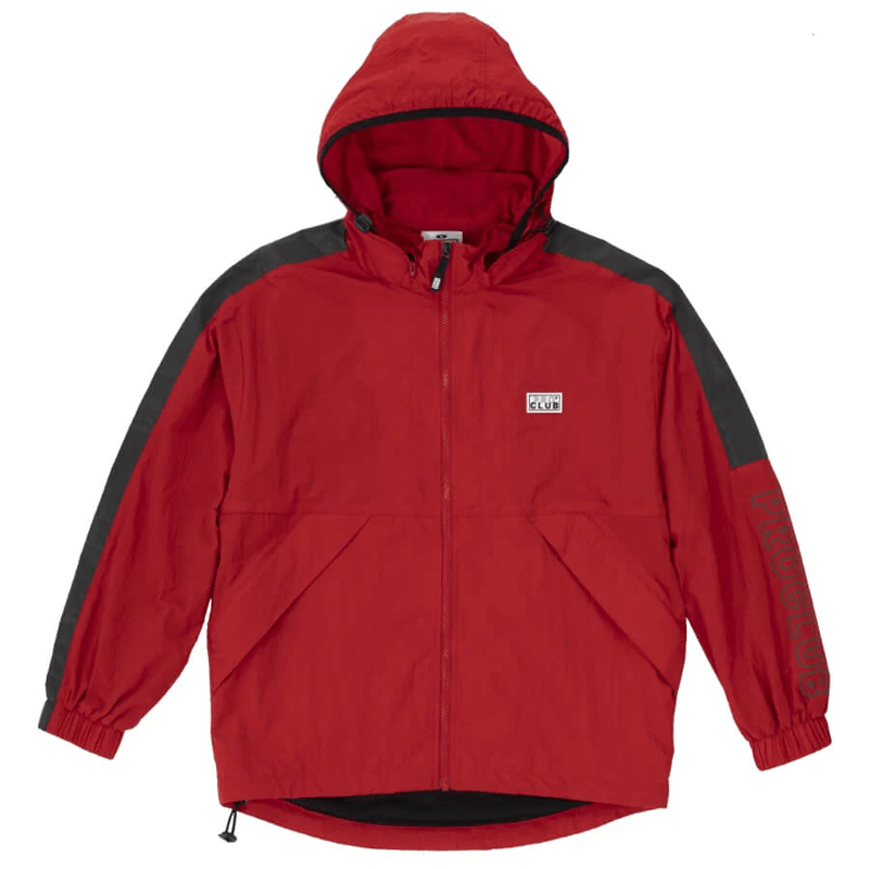 Pro Club - Full Court Windbreaker Jacket - Red - Rewahard Apparel Pro Club - Full Court Windbreaker Jacket - Red - Rewahard Apparel