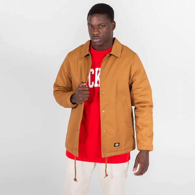 DICKIES SHINER COACHES JACKET - Brown Duck