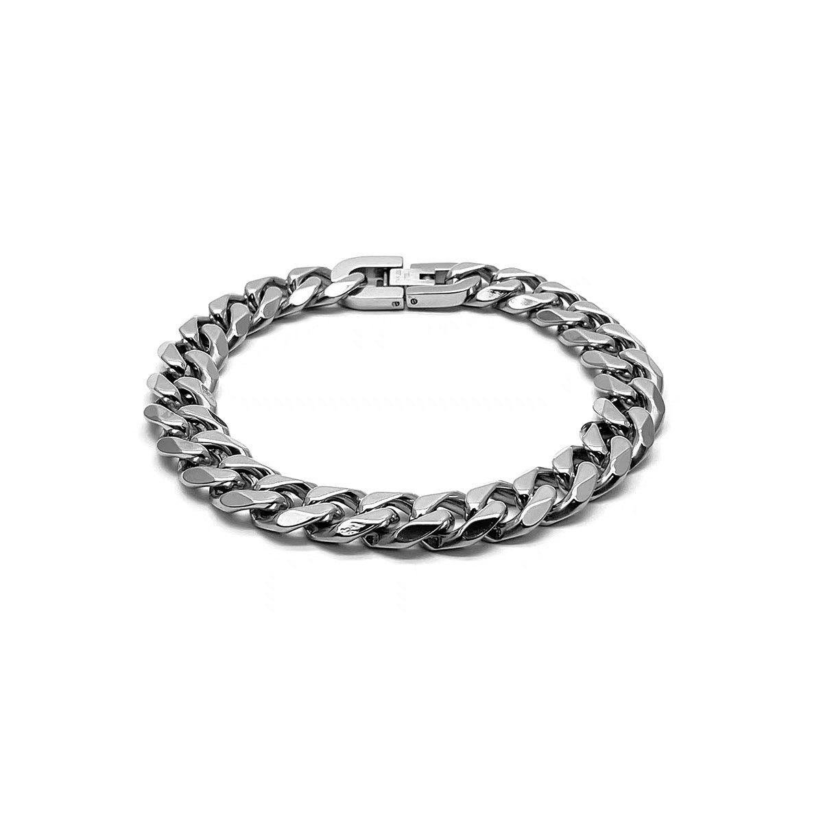 Titanium Silver Chain Bracelet