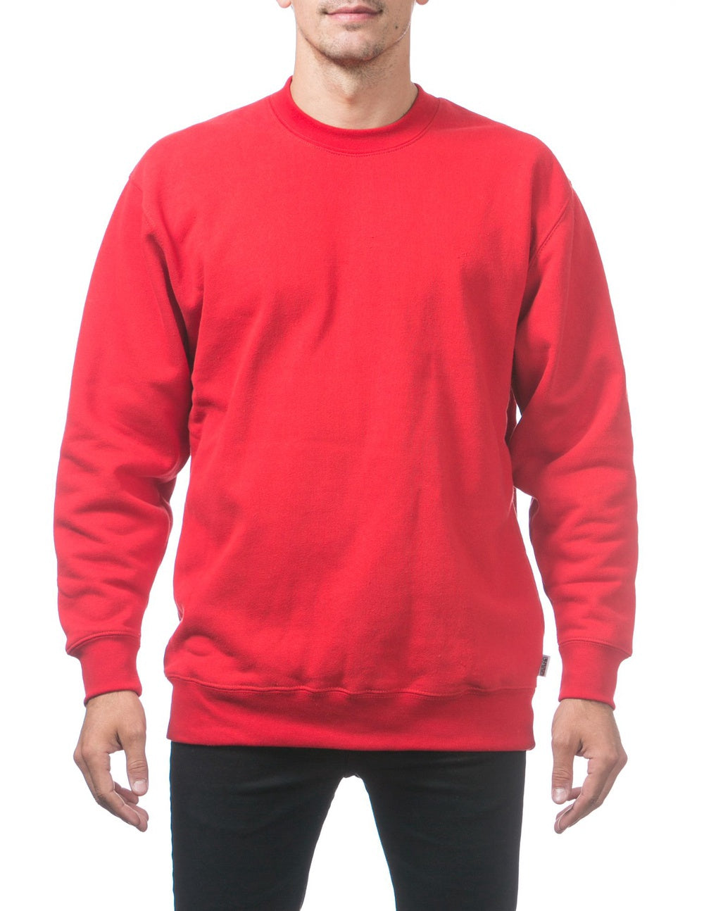 Pro Sweaters Pro Club - Heavyweight Fleece Pullover Sweater (13oz) - Red - Rewahard ...