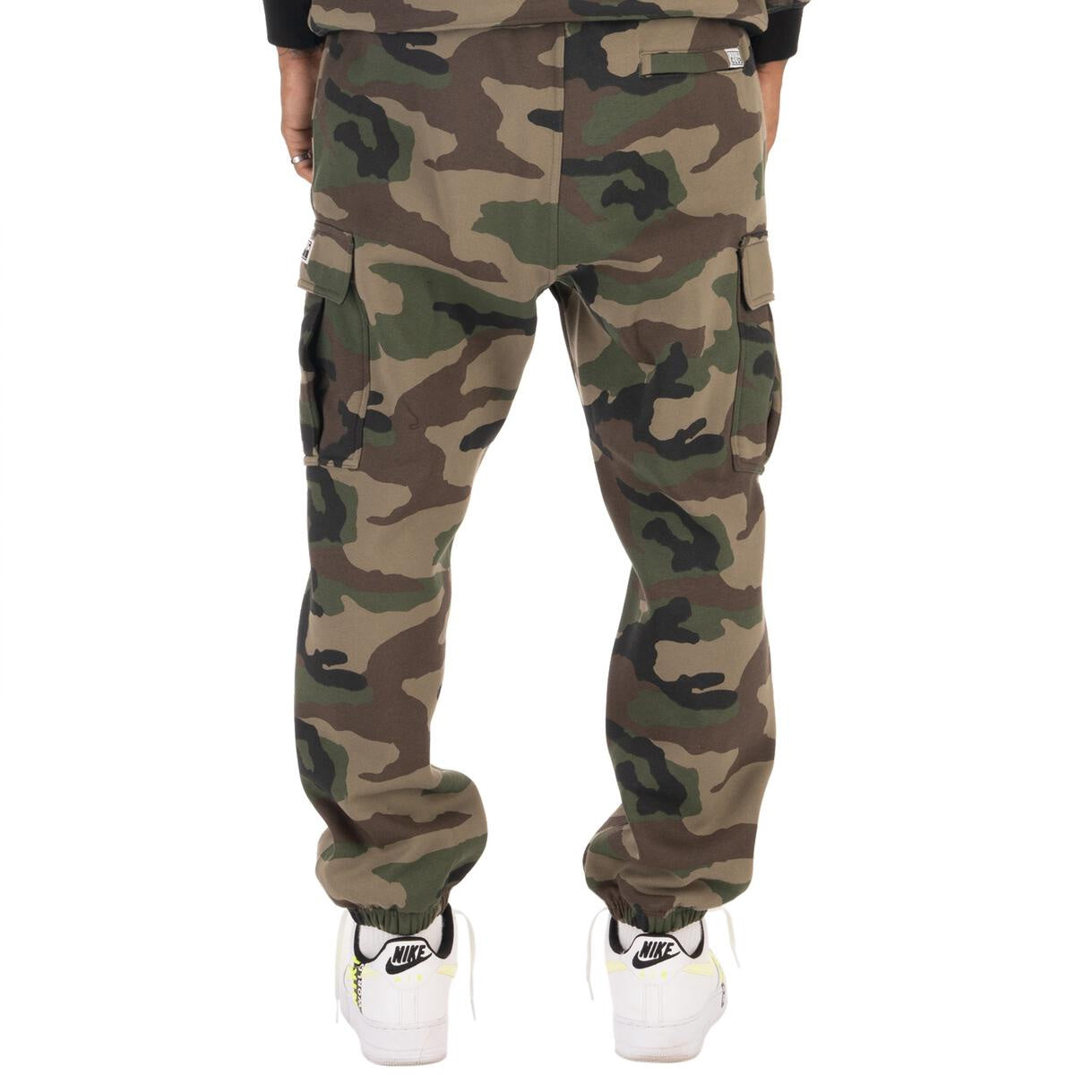 Pro Club Tapered Fleece Cargo Pant - Green Camo