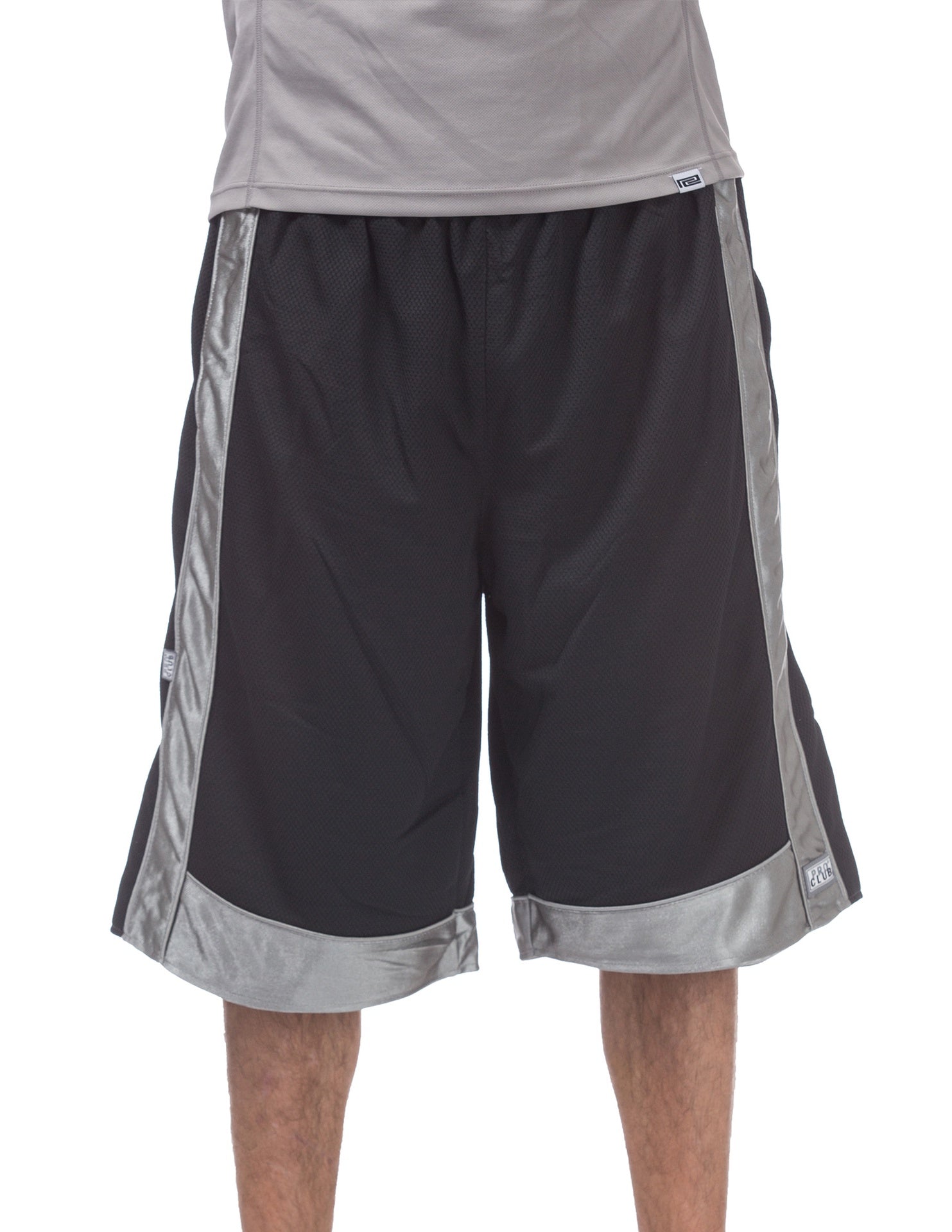 Pro Club Heavyweight Mesh Basketball Shorts - BLACK/GRAY