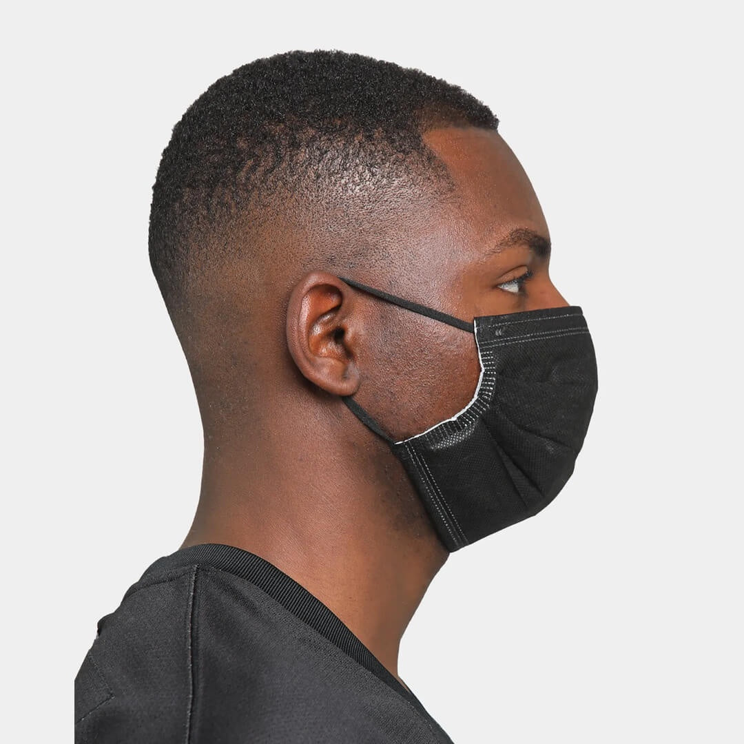 REWAHARD Disposable Face Mask 10 Pack - BLACK