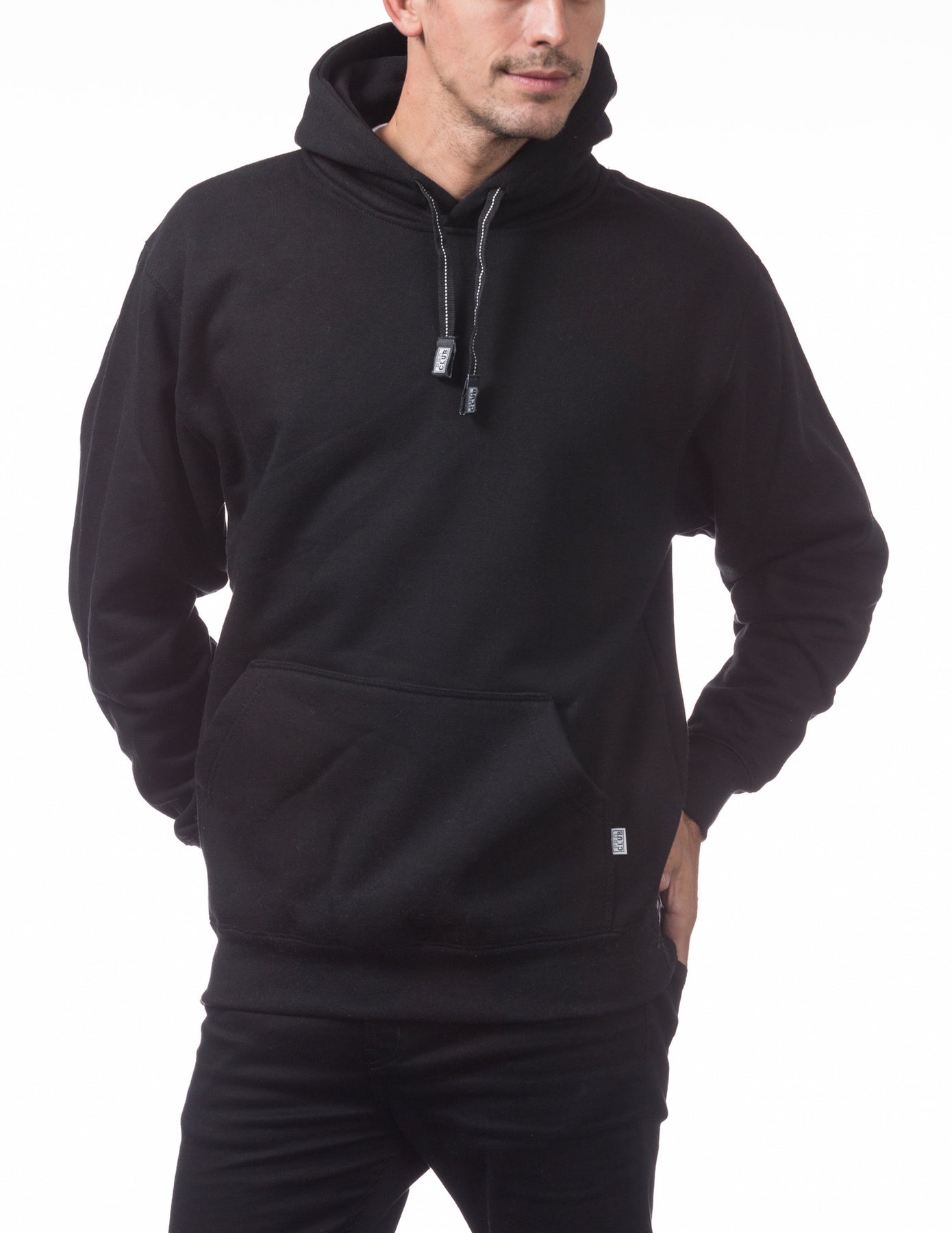 Black pro club hoodie Clearance