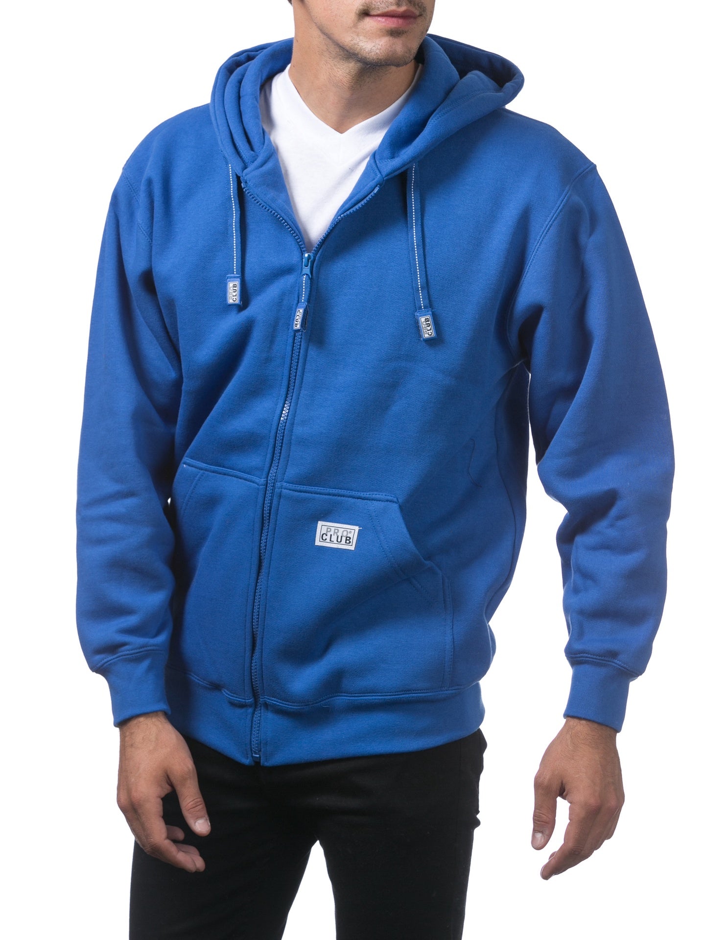 Pro Club Heavyweight Full Zip Fleece Hoodie Royal Blue