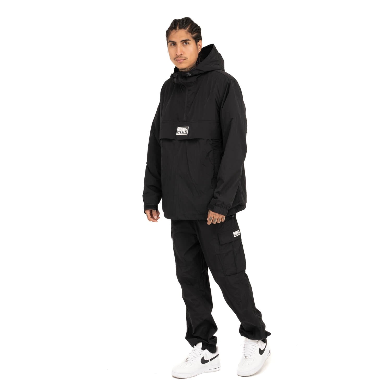 Pro Club Men's Nylon Anorak Pullover Jacket