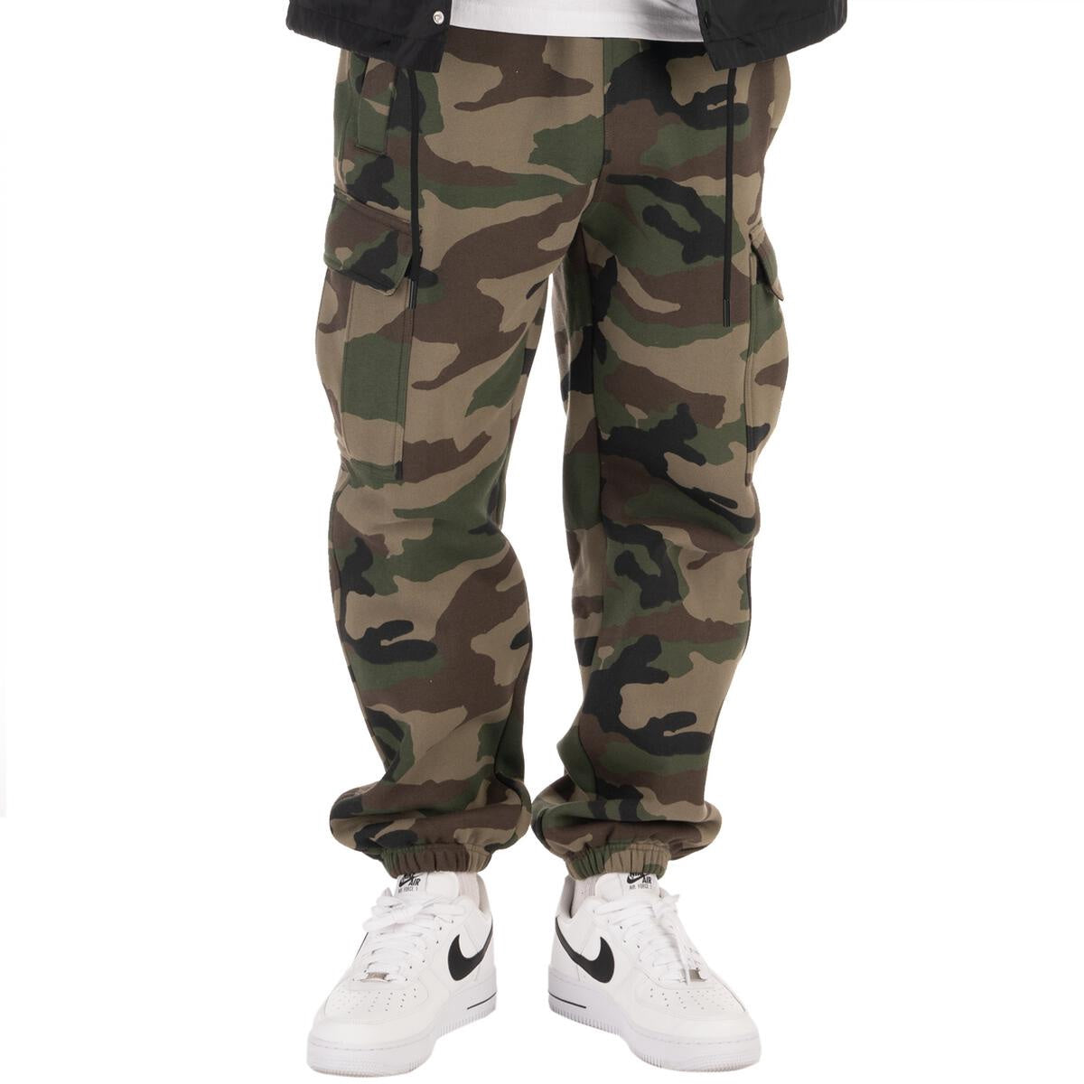 Pro Club Tapered Fleece Cargo Pant - Green Camo