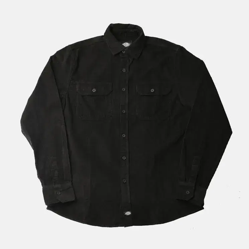 DICKIES – SONORA Regular Fit Longsleeve Shirt - BLACK